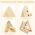 Costway Wooden Climbing Pikler Triangle With Climbing Ladder For Toddler Step Training