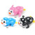 Baby Bathing Toy Shower Games Bath Floating Clockwork Penguin Toys (pink)
