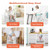Infans Kids Step Stool Learning Helper W/armrest For Kitchen Toilet Potty Training Gray