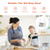 Infans Kids Step Stool Learning Helper W/armrest For Kitchen Toilet Potty Training Gray