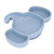 Baby Suction Plate, Cute Baby Suction Silicone Material  For Home Blue