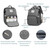 Movsou Diaper Bag Backpack With Foldable Crib,large Baby Bags For Mom And Dad,multifunction Travel Backpack Water Resistant Baby Nappy Changing Bags Gray