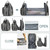 Movsou Diaper Bag Backpack With Foldable Crib,large Baby Bags For Mom And Dad,multifunction Travel Backpack Water Resistant Baby Nappy Changing Bags Gray