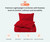 Queen Comforter Pinch Blood Red 300 Gsm Plush Siliconized Microfiber Fill Duvet Insert Box Stiched Quilted Fluffy Soft Microfiber Comforter Shell With Pillowcases & Premium Piping