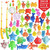 Bath Toy,40 Piece Magnetic Fishing Toy,original Color Waterproof Floating Fishing Play Set In Bathtub Pool Bathtime Learning Education Toys For Boys Girls Toddlers,fishing Game For Kids Party Favors
