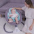 Oukaning Blue Baby Rocker Electric Baby Swing With Music And Seat Detachable Mosquito Net Rocking Chair
