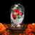 Moobom Immortal Rose Bouquet Glass Cover Decoration Led Light Fresh In Box Preserved Symbol Of Love For Valentine's Gifts