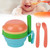 Baby Food Maker, 5.9 X 4.3in Infant Smasher, Portable Infant Newborn Food Masher For Babies Food Blue(9pcs)