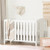 South Shore Angel Pure White 3 In 1 Crib Chest And 2-drawer Changing Table Set
