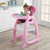 Badger Basket Envee Ii Baby High Chair With Play Table Conversion - Pink/white