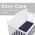 Grow Wild Crib Sheets For Boys Or Girls | 3 Pack Soft Jersey Cotton Fitted Crib Sheets Neutral | Grey White Navy Blue Baby Crib Sheets For Girl, Crib Mattress Sheet Or Toddler Bed Sheets