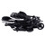 Costway Foldable Twin Double Stroller, Black
