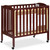 Dream On Me 3-in-1 Folding Portable Mini Crib, Cherry