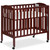 Dream On Me 3-in-1 Folding Portable Mini Crib, Cherry
