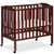 Dream On Me 3-in-1 Folding Portable Mini Crib, Cherry