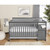 Dream On Me 5-in-1 Brody Full Panel Convertible Crib With Changer, Storm Grey