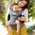 Moby Wrap 2-in-1 Baby Carrier + Hip Seat In Grey