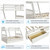 Twin Over Full Bunk Bed With Trundle,wood Bunk Bed,kids Bunk Bed Frame With Twin Size Trundle And Guard Rail Ladder,convertible To 2 Twin Size Platform Bed,trundle Bed For Bedroom Girls Boys