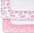 The Peanutshell Fitted Crib Sheet Set For Baby Girls, Pink Roses, Ditsy Floral, 2 Pack Set