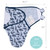 The Peanutshell Newborn Swaddles For Baby Boys, 3 Pack Set, Blue Dino