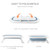 Kxuhivc Baby Bathtub Anti Slip Skid Proof Foldable Toddler Bath Tubs With Cushion