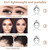 Atopoler Eyebrow Stamp One Step Brow Shaping Stencils Kit Professional Eyebrow Stamp Powder In Seconds