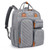 Pomelo Best Versatile Baby Diaper Bag With Tons Of Compartments, Built-in Stroller Straps, And Changing Pad, Color Grey