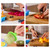 Zedwell 7 Cavities Silicone Baby Food Container Ice Cream Popsicle Molds With Colorful Sticks Diy Ice Bar Frozen Dessert Maker