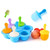 Zedwell 7 Cavities Silicone Baby Food Container Ice Cream Popsicle Molds With Colorful Sticks Diy Ice Bar Frozen Dessert Maker