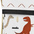 Mod Dinosaur Black And Orange Laundry Hamper By Sweet Jojo Designs