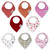 Parker Baby Cotton Bandana Bibs - 8 Pack Bibs Unisex - Rose Set