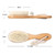 Wooden Baby Hair Brush For Infant Hair Comb Soft Wool Hair Scalp Massage Baby Cradle Cap Care Hairbrush