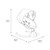 Monbebe Tranquility Bluetooth Enabled Indoor Baby Swing, Stardust