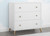 Delta Children Essex 3 Drawer Dresser, Bianca White/natural