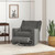 Baby Relax Otto Swivel Gliding Power Recliner With Dual Usb Ports And Lumbar Pillow, Gray Velvet