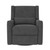 Baby Relax Otto Swivel Gliding Power Recliner With Dual Usb Ports And Lumbar Pillow, Gray Velvet