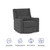 Baby Relax Otto Swivel Gliding Power Recliner With Dual Usb Ports And Lumbar Pillow, Gray Velvet