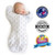 Swaddledesigns Transitional Swaddle  Sleep Sack With Arms Up 1/2-length Sleeves & Mitten Cuffs, Tiny Arrows, Soft Black Small, 0-3 Months, Unisex