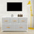Bigroof Dresser For Closet With 5 Drawers, Wide Chest Of Drawers, Fabric Dresser, Storage Organizer Unit With Fabric Bins For Bedroom, Living Room, Hallway, Nursery, Light Gray
