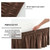 Bed Skirt, Auchen Elastic Dust Ruffle Bedskirt, Super Silky Washable/replaceable Bed Skirt, Pleated Wrap Around Bed Skirt Fit For Most Beds, Microfiber Polyester, Easy On/off - Full/coffee