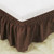 Bed Skirt, Auchen Elastic Dust Ruffle Bedskirt, Super Silky Washable/replaceable Bed Skirt, Pleated Wrap Around Bed Skirt Fit For Most Beds, Microfiber Polyester, Easy On/off - Full/coffee