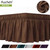 Bed Skirt, Auchen Elastic Dust Ruffle Bedskirt, Super Silky Washable/replaceable Bed Skirt, Pleated Wrap Around Bed Skirt Fit For Most Beds, Microfiber Polyester, Easy On/off - Full/coffee