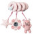 Ifindu Baby Crib Hanging Rattle Cartoon Crib Bar Stroller Toys Newborn Education Toy