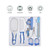Abanopi Baby Healthcare And Grooming Kit 6 Pcs Hair Brush Comb Nail File Scissors Infant Shower Care Nursery Set