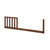 Ti Amo 50-inch Toddler Guard Rail, Rustic Brown