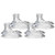 Nuby (2 Packs), 4 Count Super Spout No Spill Replacement Spouts, Clear