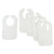 Bambini White Interlock Bib (pack Of 5)