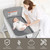 Babyjoy Baby Side Bassinet Bedside Sleeper Washable Mattress Height Adjustable Grey