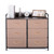 Bigroof Double Dresser, Storage Tower With Fabric Bins, Chest Of Drawers For Closet, Living Room, Hallway, Brown