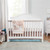 4-in-1 Convertible Crib And Dresser With Removable Changing Tray Set In White